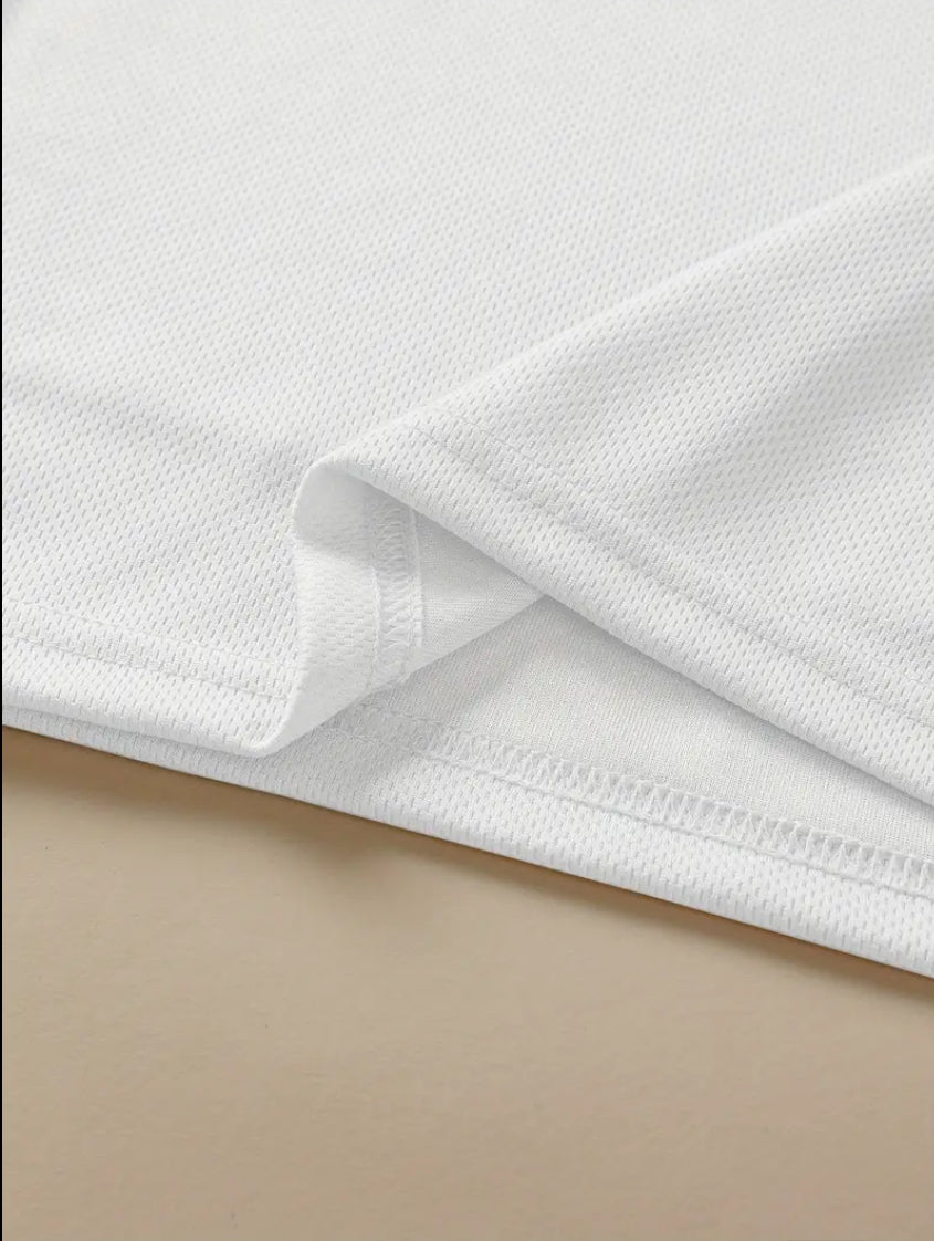 Maryam’s Essential Boys’ Quick Dry “Mama’s Boy Heart Print” Breathable Short Sleeves T-Shirt