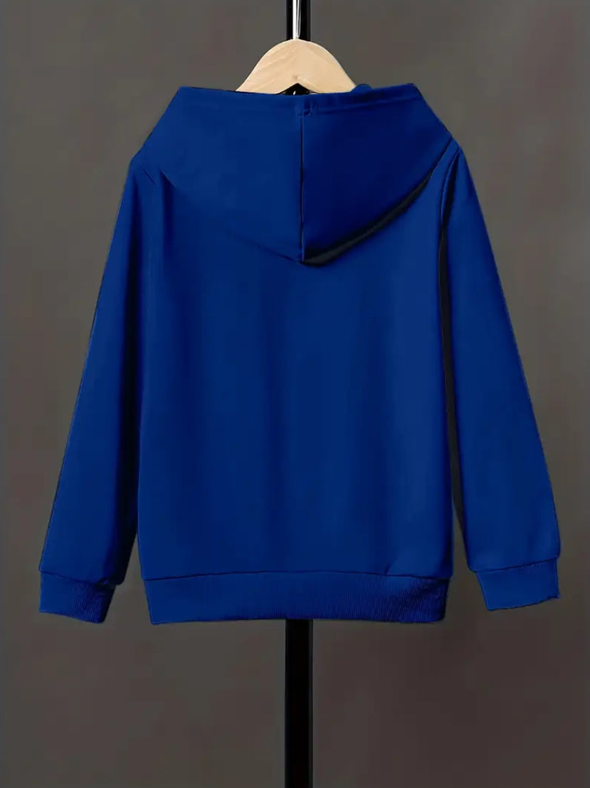 Maryam’s Essential Boys’ Hoody Sweatshirt With Heartbeat Football Soccer Graphic Print