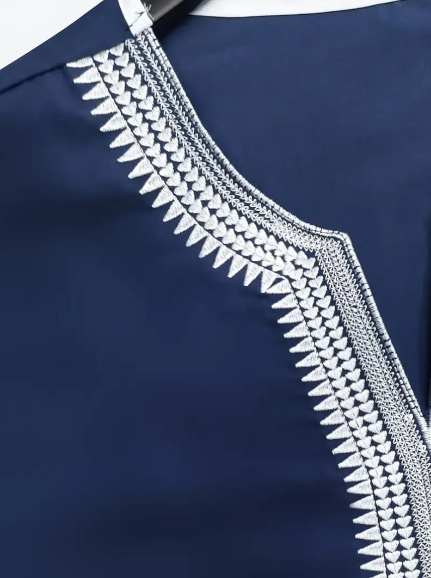 Maryam’s Essential Boys’ Traditional V- Neck Long Sleeves Kaftan