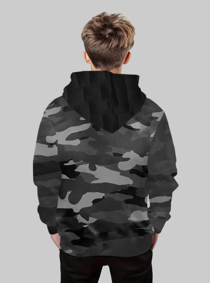 Maryam’s Essential Boys’ Camouflage Hoody Sweatshirts