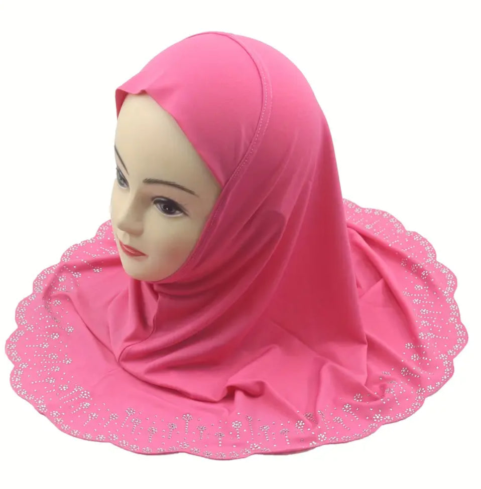 Maryam's Essential Luxury Girls’ Diamanté One Piece Hijab