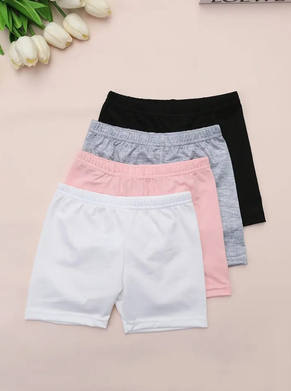 Maryam’s Essential Girls’ Soft Lightweight Elastic Band Everyday Shorts Set