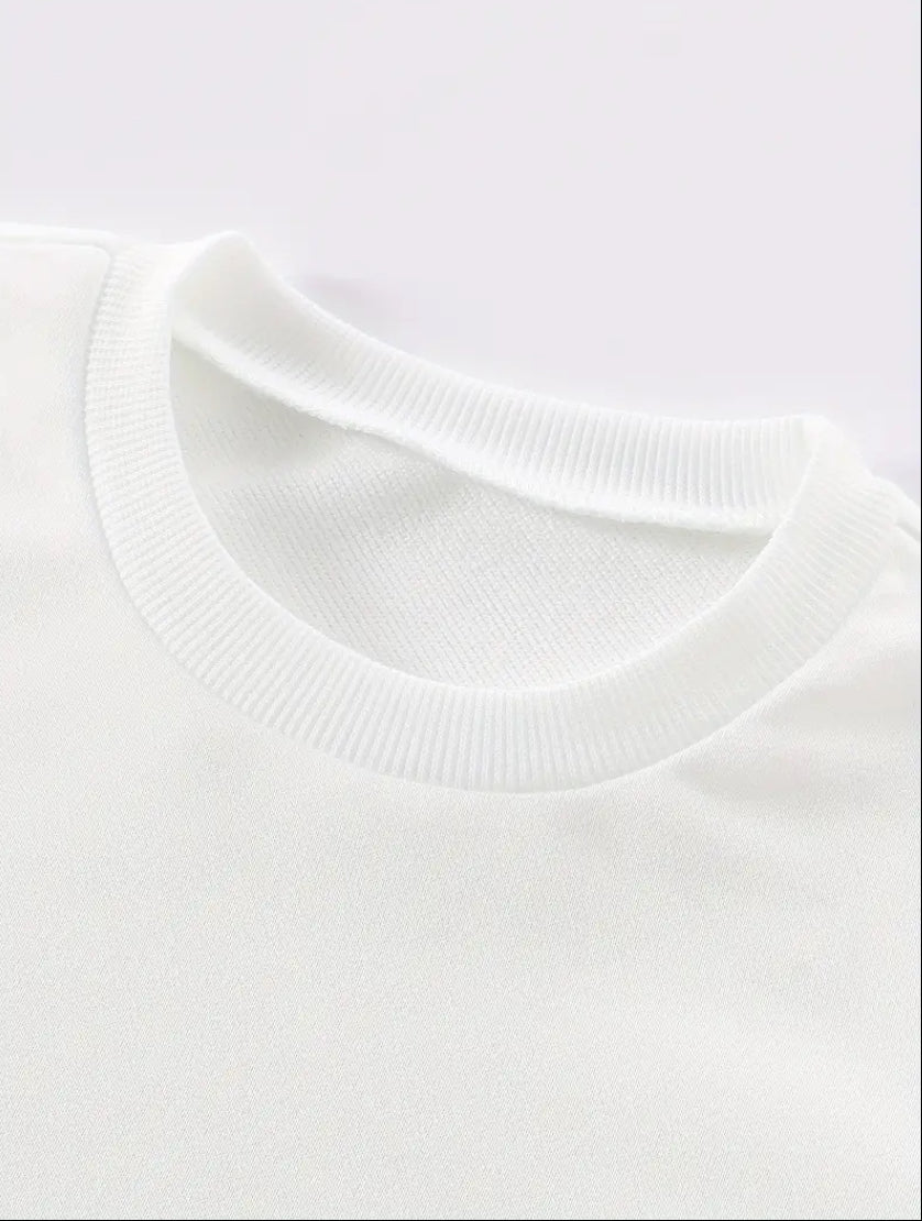 Maryam’s Essential Boy’s Casual Crew Neck Sweatshirt With Heartbeat Football Soccer Ball Graphic Print