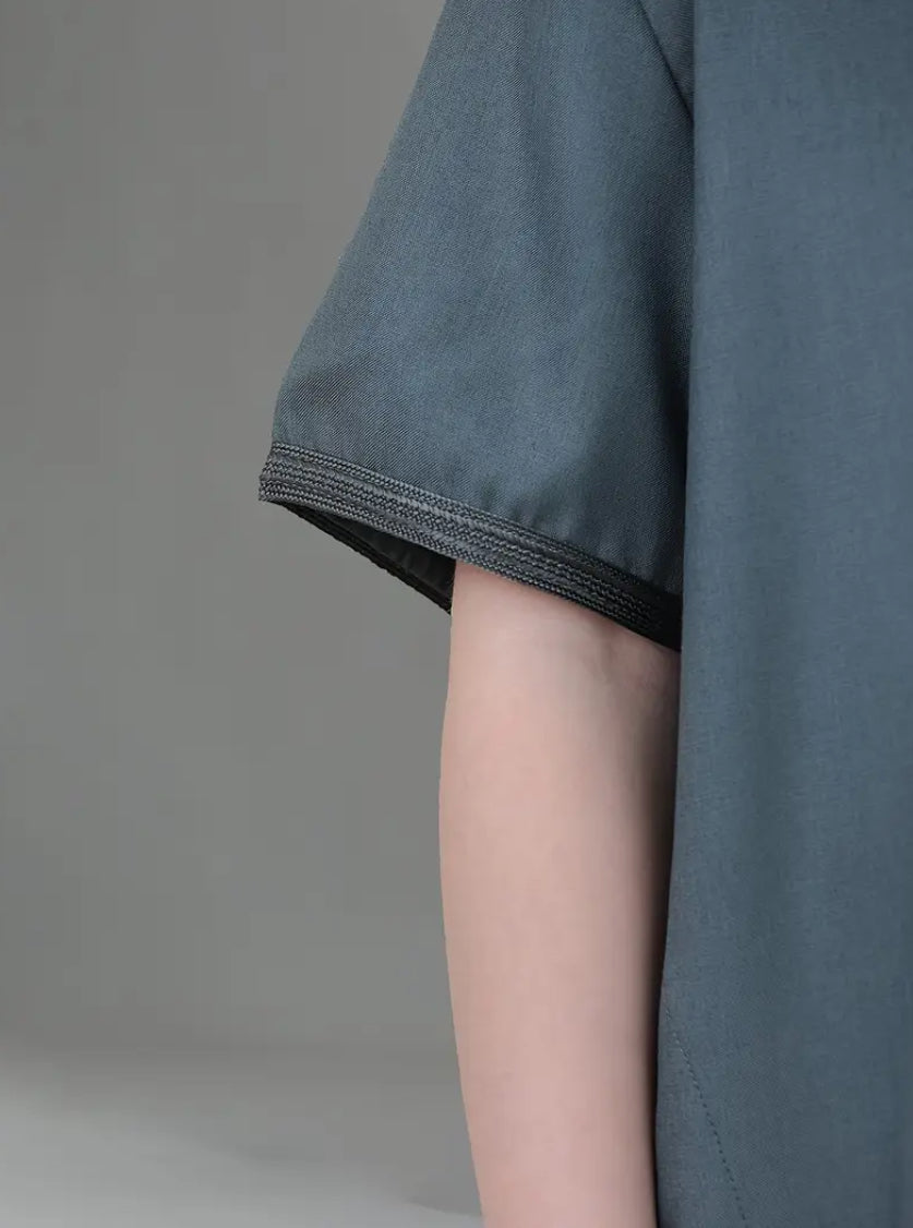 Maryam’s Essential Boys’ Geometric Pattern Traditional Crew Neck Short Sleeves Kaftan