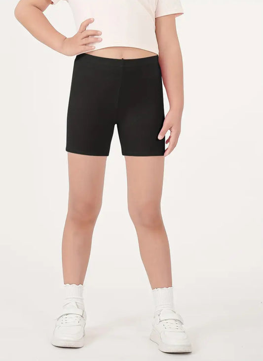 Maryam’s Essential Girls’ Soft Lightweight Elastic Band Everyday Shorts Set