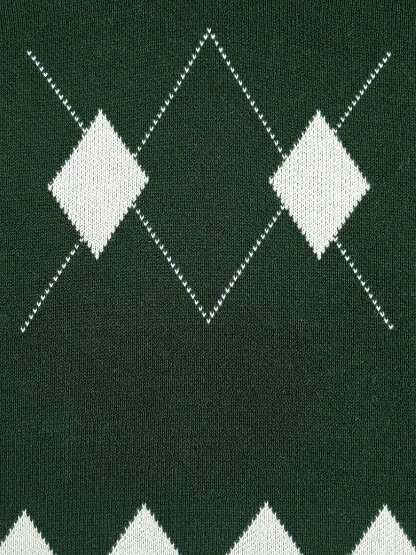 Maryam’s Essential Boys’ & Girls’ Knit Diamond Pattern Sleeveless Winter Warmth Sweater Vest