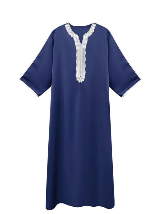 Maryam’s Essential Boys’ Traditional V- Neck Long Sleeves Kaftan