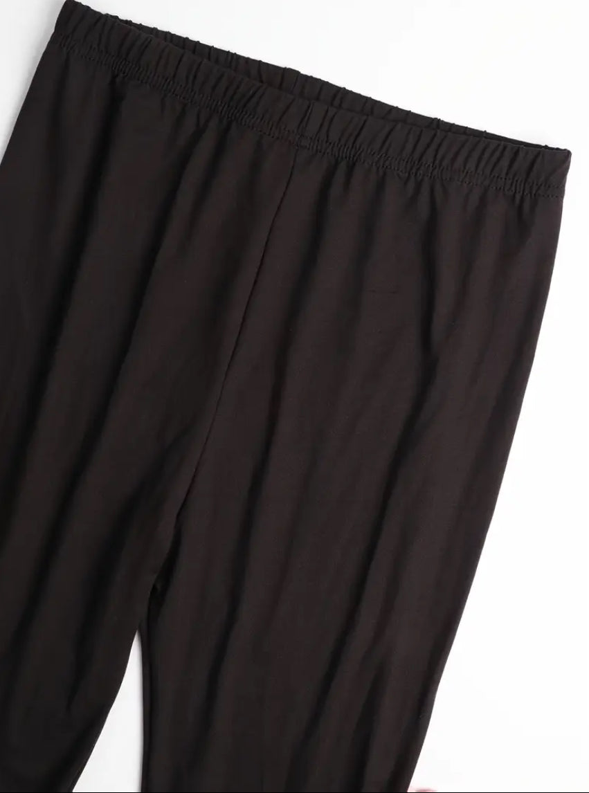 Maryam’s Essential Girls High Waisted Plain Elastic Leggings