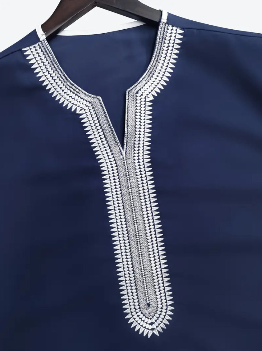 Maryam’s Essential Boys’ Traditional V- Neck Long Sleeves Kaftan