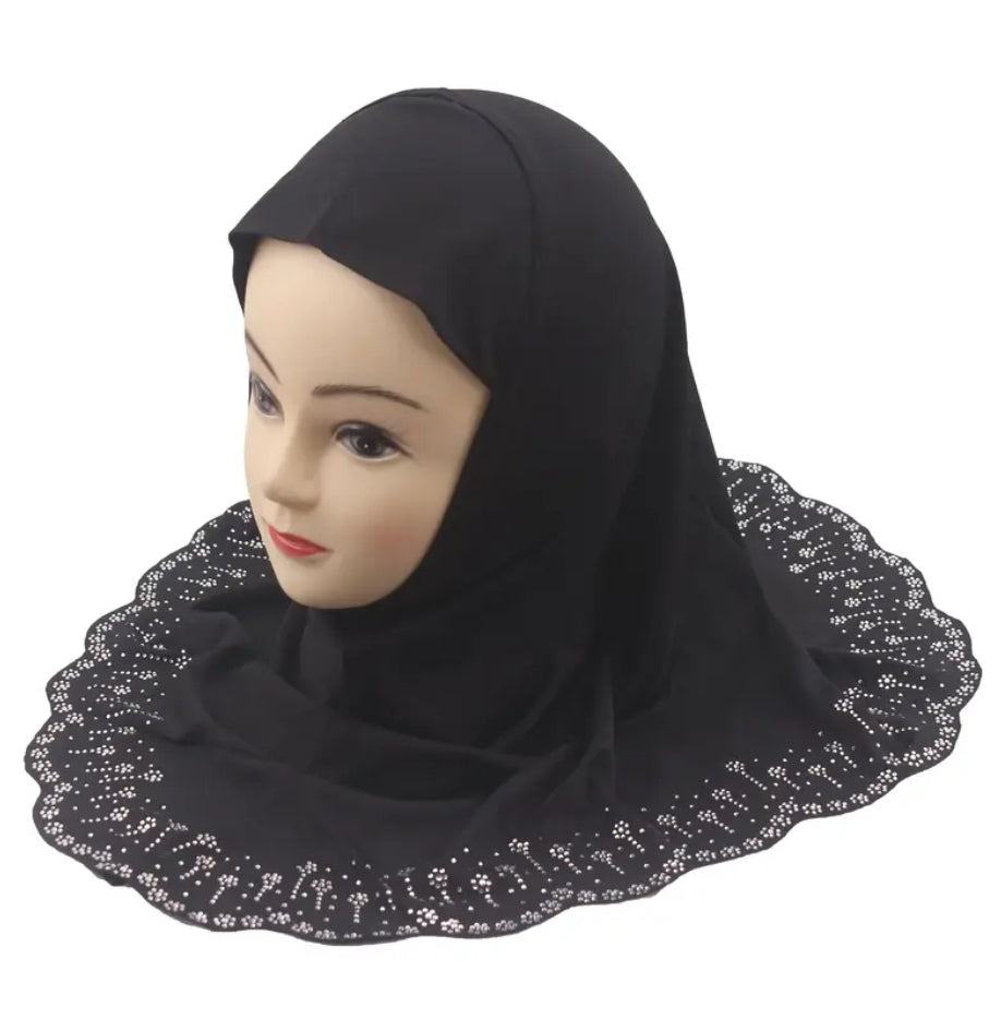 Maryam's Essential Luxury Girls’ Diamanté One Piece Hijab
