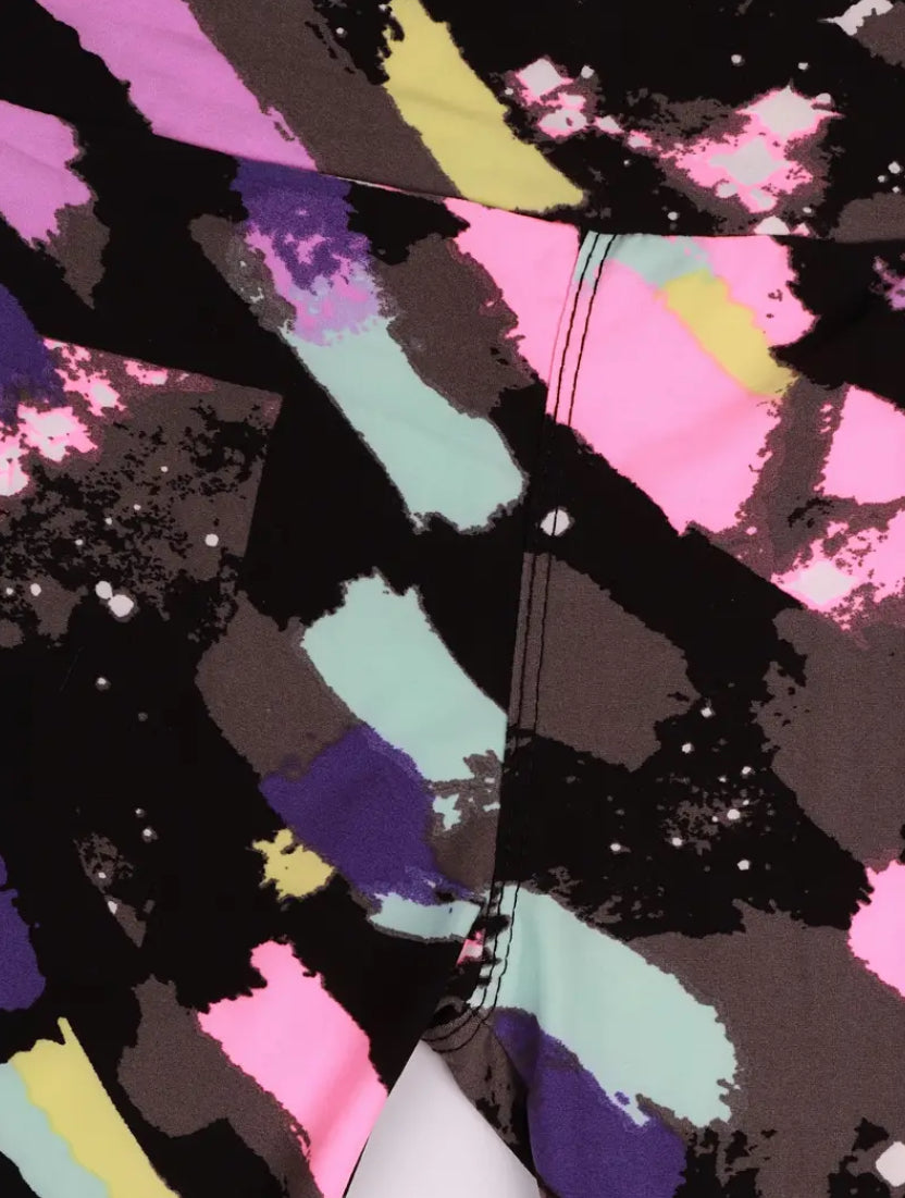 Maryam’s Essential Girls High Waisted Tye & Dye Elastic Leggings