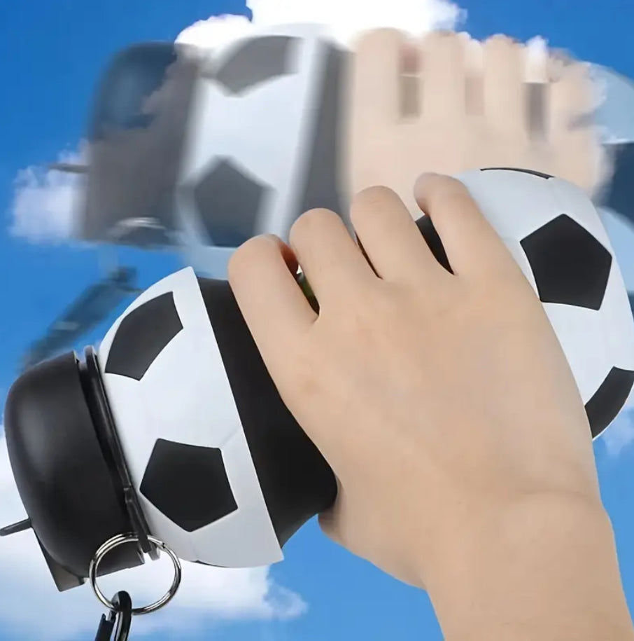 Maryam’s Essential Football Foldable Silicone Sports Water Bottle - BPA Free and Leak Free