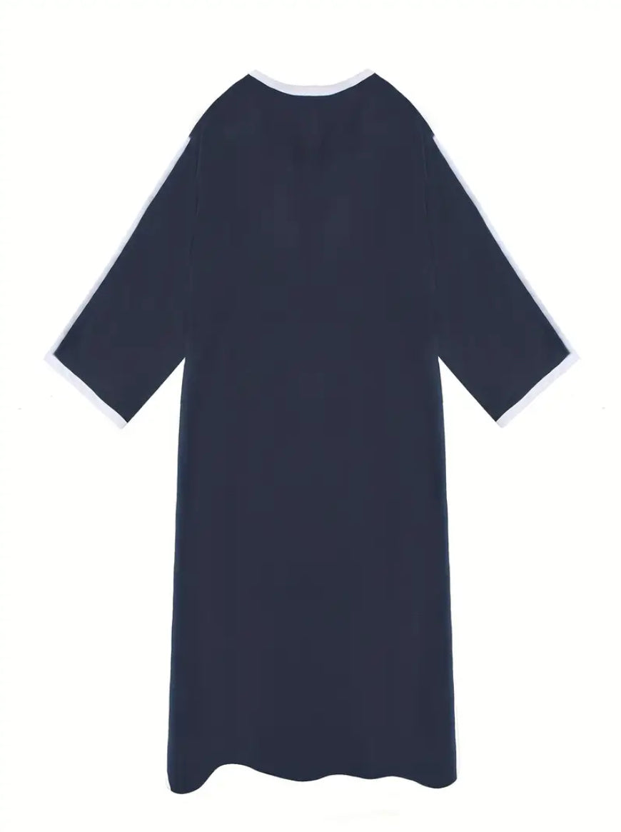 Maryam’s Essential Boys’ Traditional V- Neck Long Sleeves Kaftan