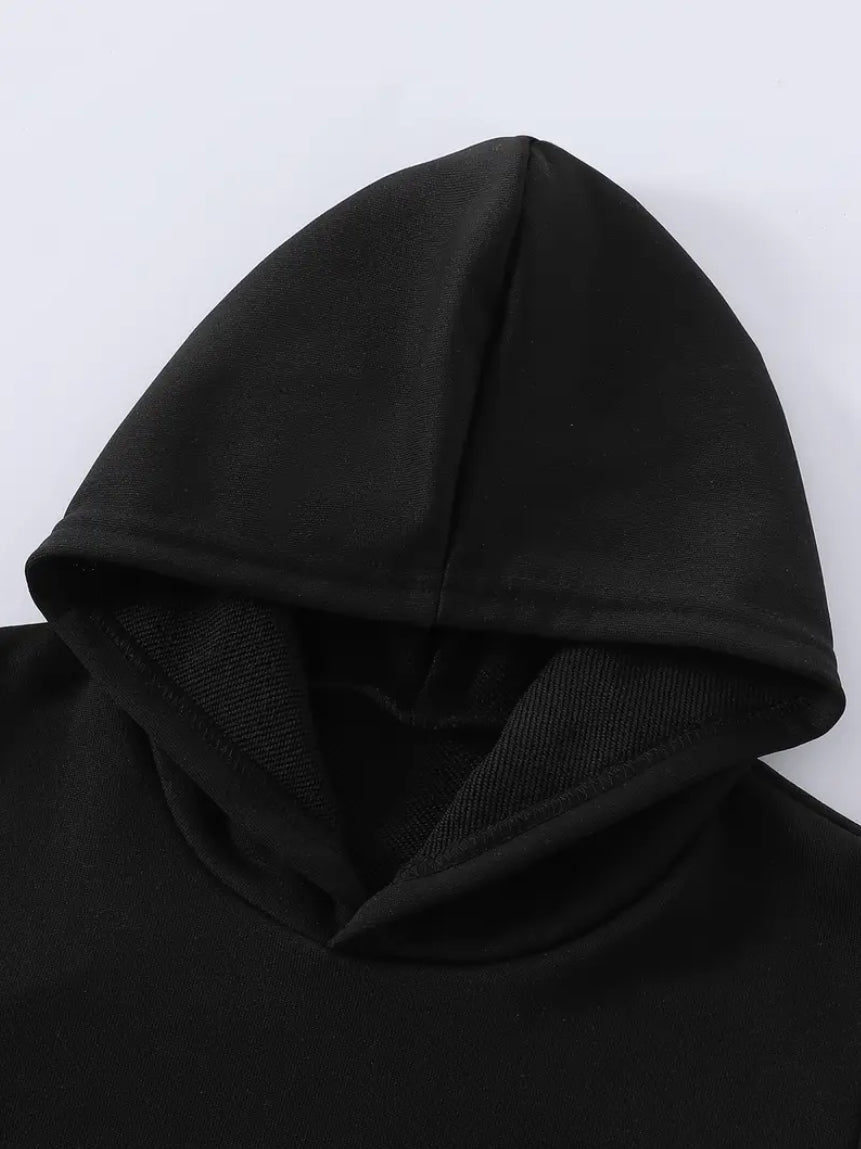 Maryam’s Essential Boys’ Happy Face Oversized Graphic Pullover Sweatshirt