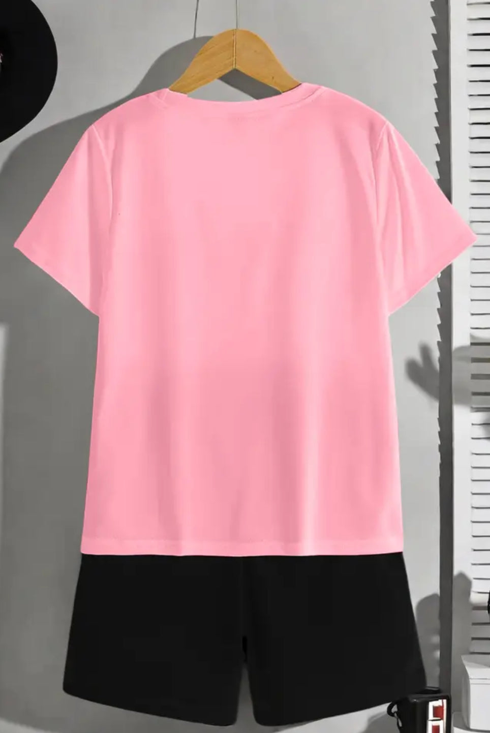 Maryam’s Essential Boys’ Happy Face Graphic Print Casual Pullover T-Shirt and Shorts Set