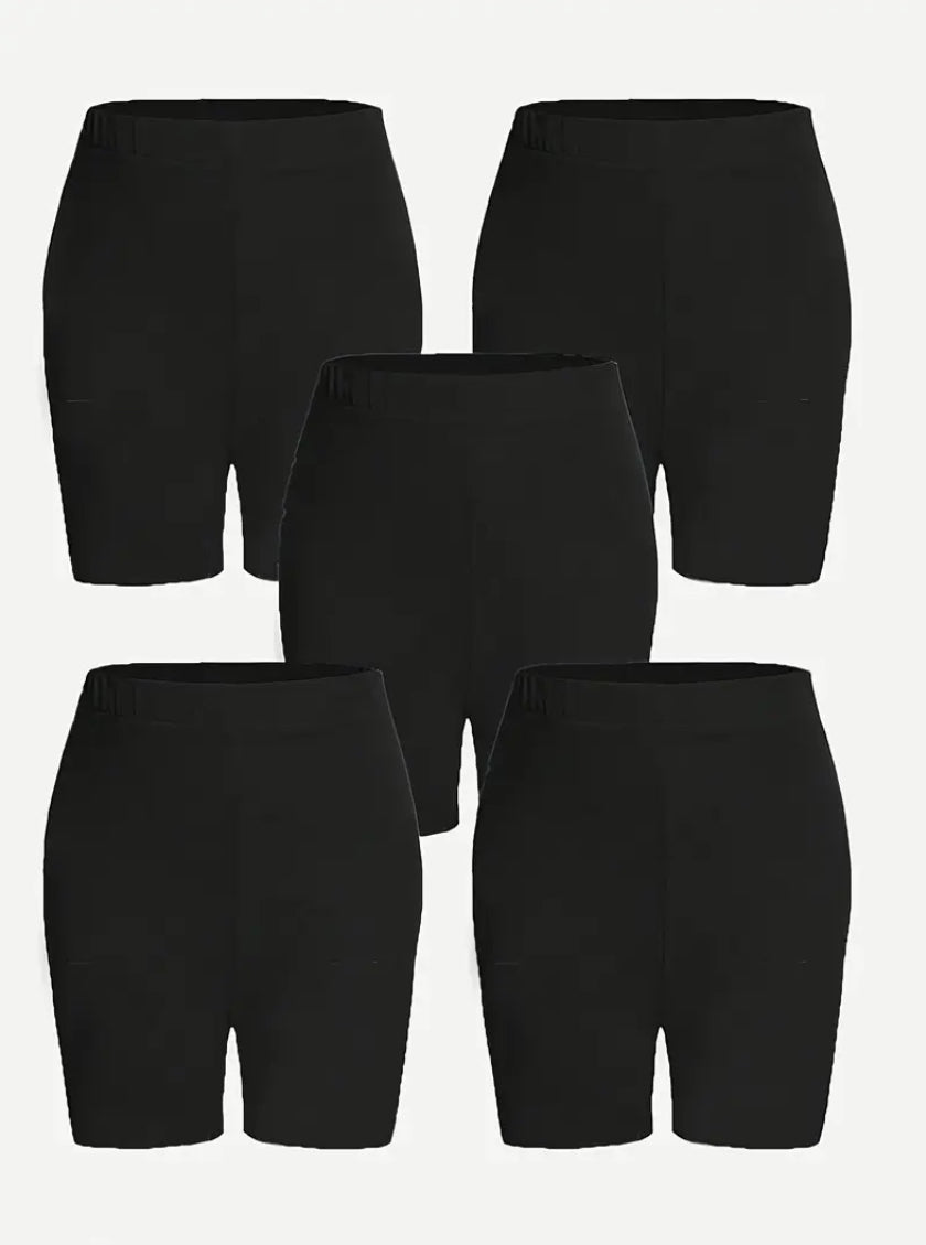 Maryam’s Essential Girls’ Soft Lightweight Elastic Band Everyday Shorts Set