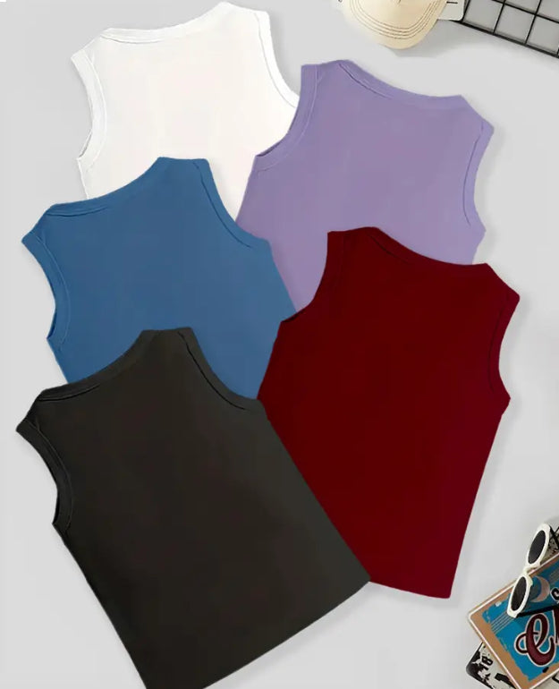 Maryam’s Essential Boys’ Casual Vest TopTank Set