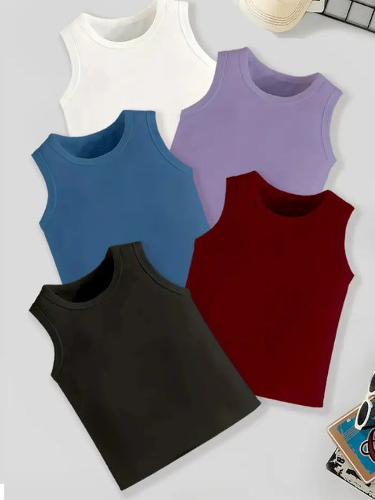 Maryam’s Essential Boys’ Casual Vest TopTank Set