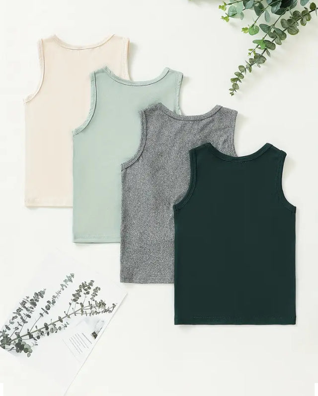 Maryam’s Essential Boys’ Casual Vest TopTank Set
