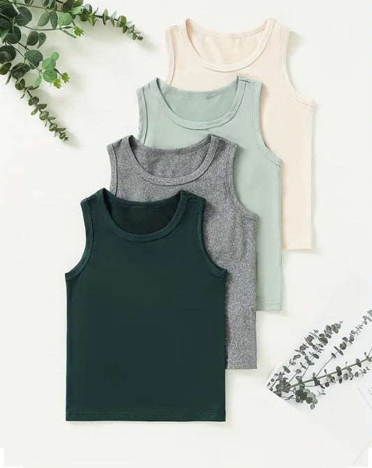 Maryam’s Essential Boys’ Casual Vest TopTank Set