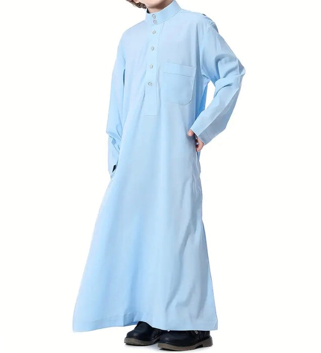 Maryam’s Essential Boys’ Traditional Crew Neck Long Sleeves Kaftan