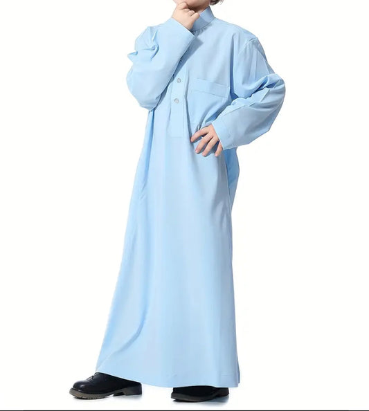 Maryam’s Essential Boys’ Traditional Crew Neck Long Sleeves Kaftan
