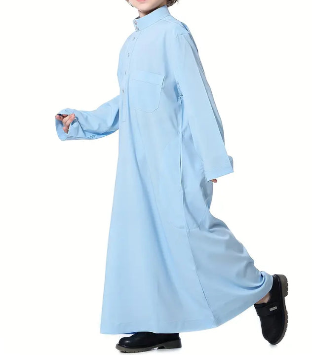 Maryam’s Essential Boys’ Traditional Crew Neck Long Sleeves Kaftan