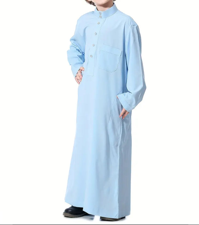 Maryam’s Essential Boys’ Traditional Crew Neck Long Sleeves Kaftan